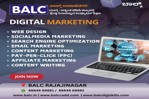 Navigate the Digital Landscape  by Learning Digital Marketing at BALC RAJAJINAGAR