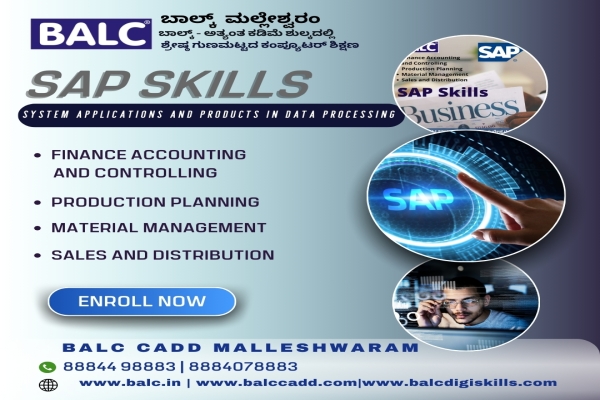Elevate Your Career with SAP by learning Courses at BALC, Malleshwaram, Bengaluru