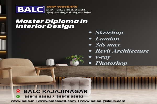 Transform Your Space: Interior Design Course at BALC CADD RAJAJINAGAR Bengaluru