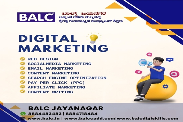Unlocking the Power of Digital. Start at BALC Software Training Centre ,Jayanagar ,Bengaluru