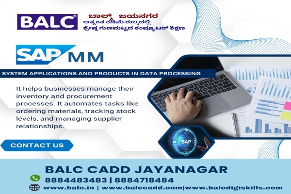 Where Innovation Meets Logistics. Start Learning SAP:MM at BALC Software Training Centre Jayanagar, Bengaluru.