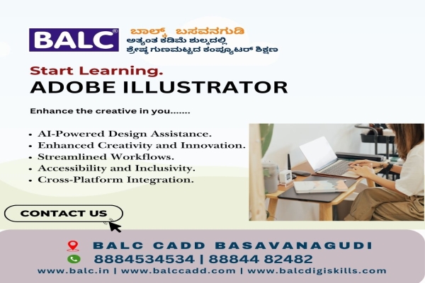 Start creating branding & marketing with CorelDRAW. Start at BALC Software Training Center Basavanagudi, Bengaluru.