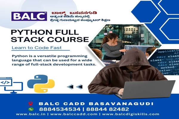Python and Python Full Stack Development Courses at BALC, Basavanagudi, Bengaluru.